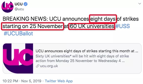 剑桥UCL领衔，英国60所大学今天开始罢工8天！